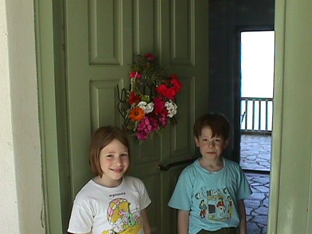 welcoming visitors